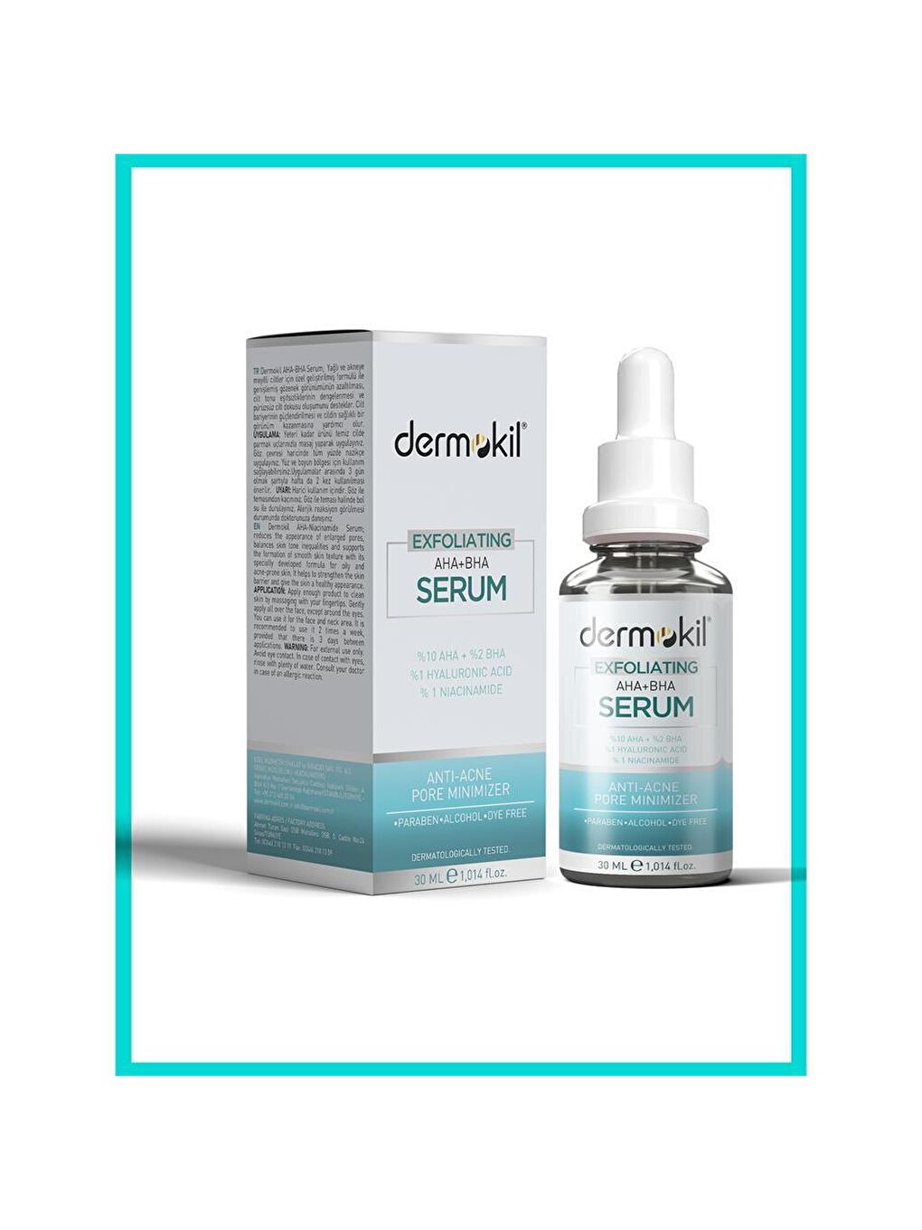 DERMOKIL Mavi Exfoliating Aha+Bha Niacinamide Serum 30 ml