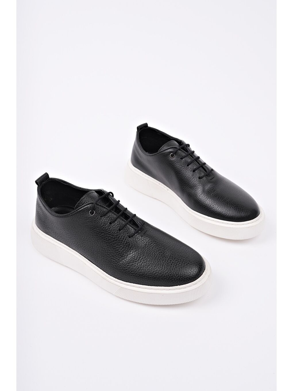 Siyah SEBASTİAN Bağcıklı Hakiki Deri Erkek Günlük Casual Ayakkabı-3