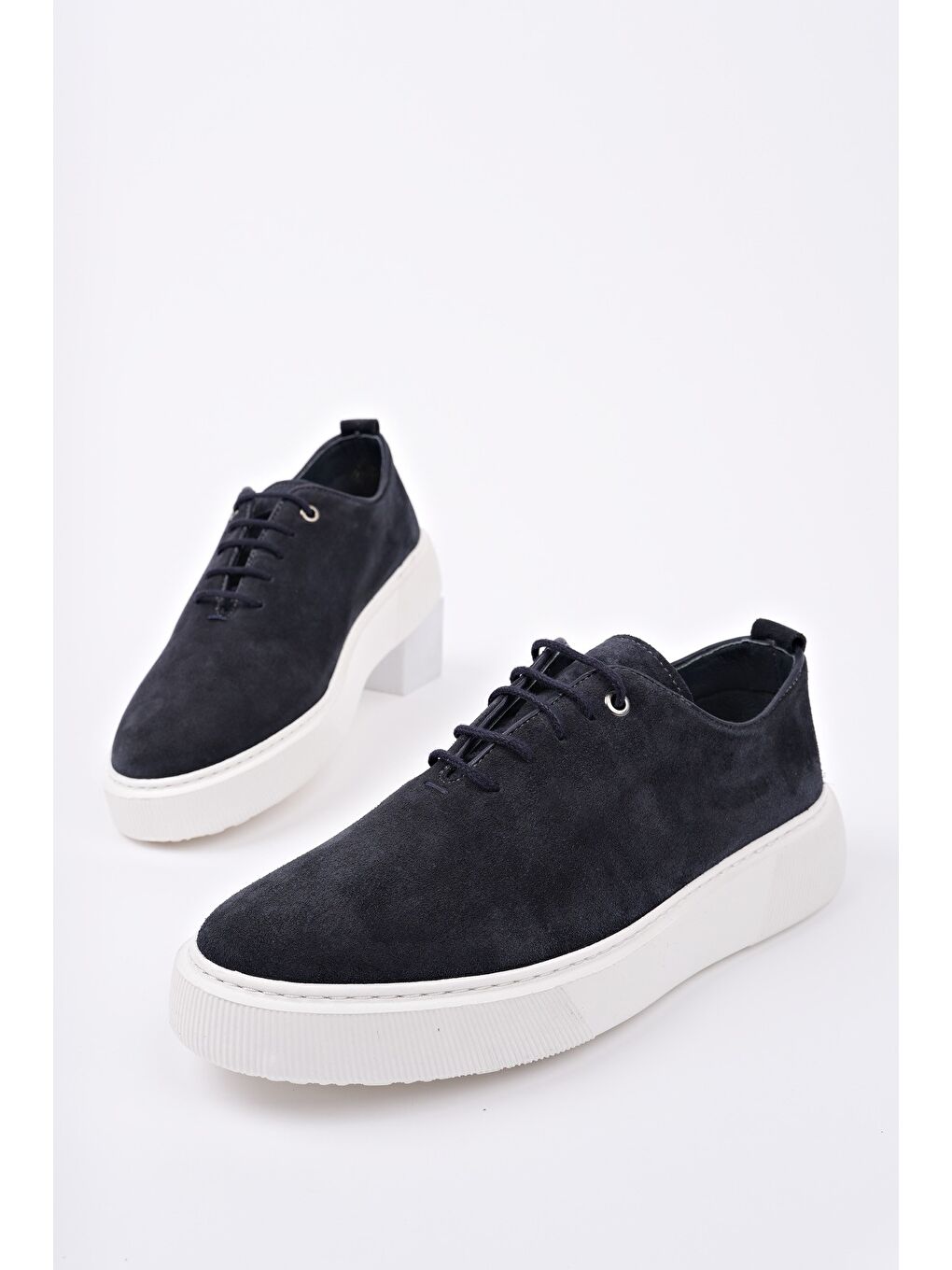 Lacivert SEBASTİAN Bağcıklı Hakiki Deri Erkek Günlük Casual Ayakkabı-1