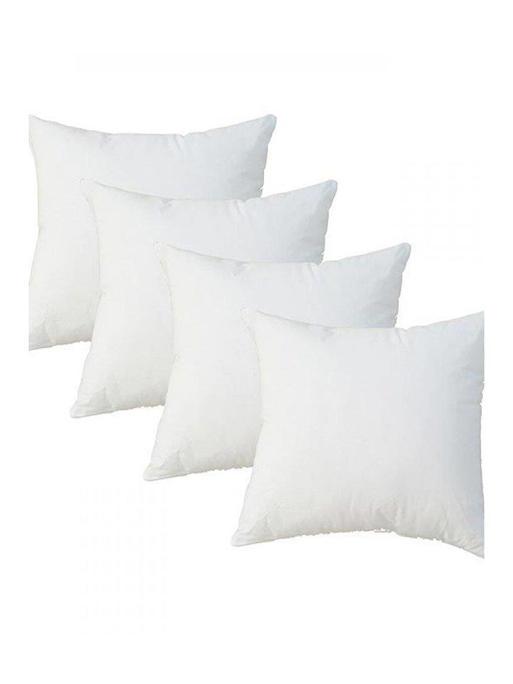 Beyaz 4 Adet Boncuk Silikonlu Kırlent İçi Yastık