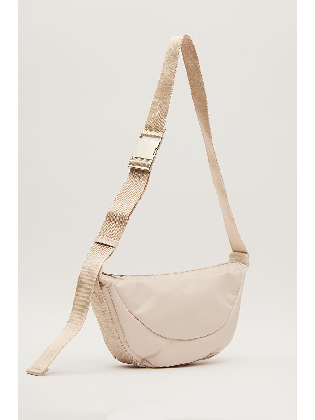 Lexa Metal Tokalı Çapraz Çanta Bej-2