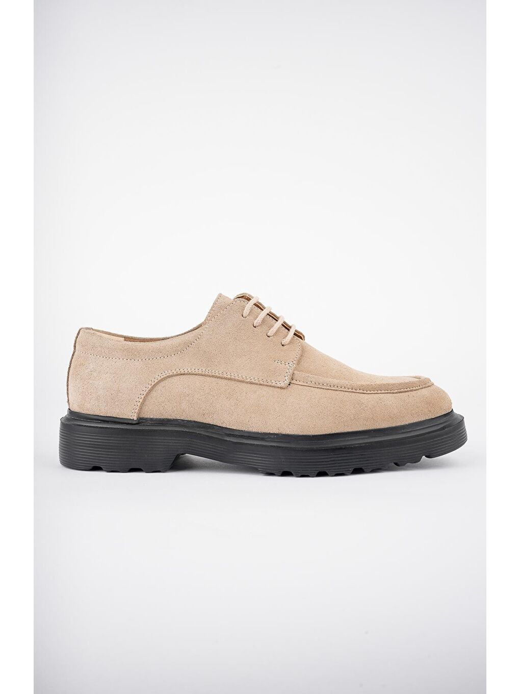 Bej SAMUEL Günlük Klasik Hakiki Deri Casual Rahat Ortopedik Kalın Taban Erkek Ayakkabı-7