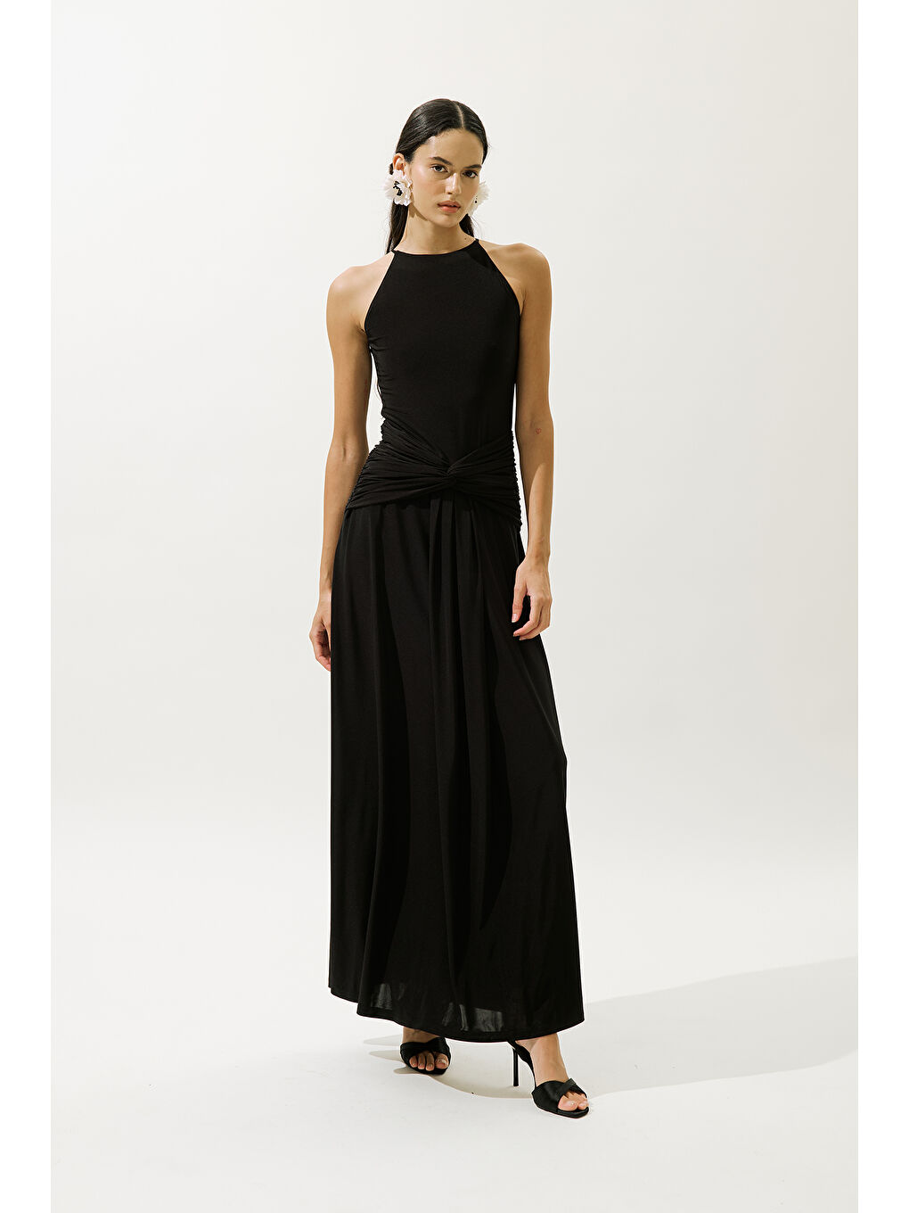 Arıa Abiye Elbise Siyah-4