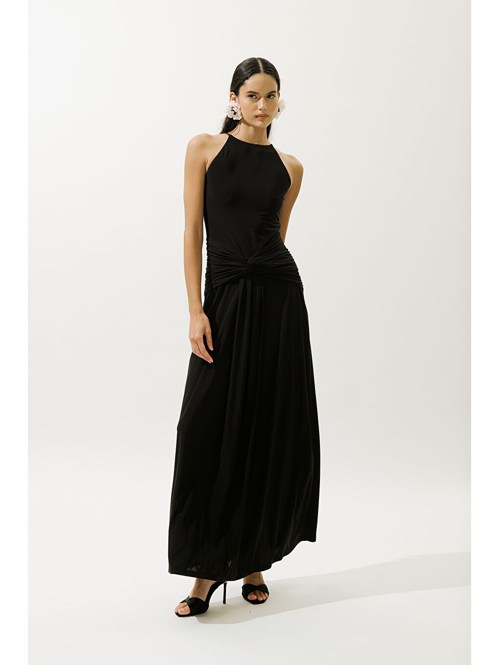 Arıa Abiye Elbise Siyah-5