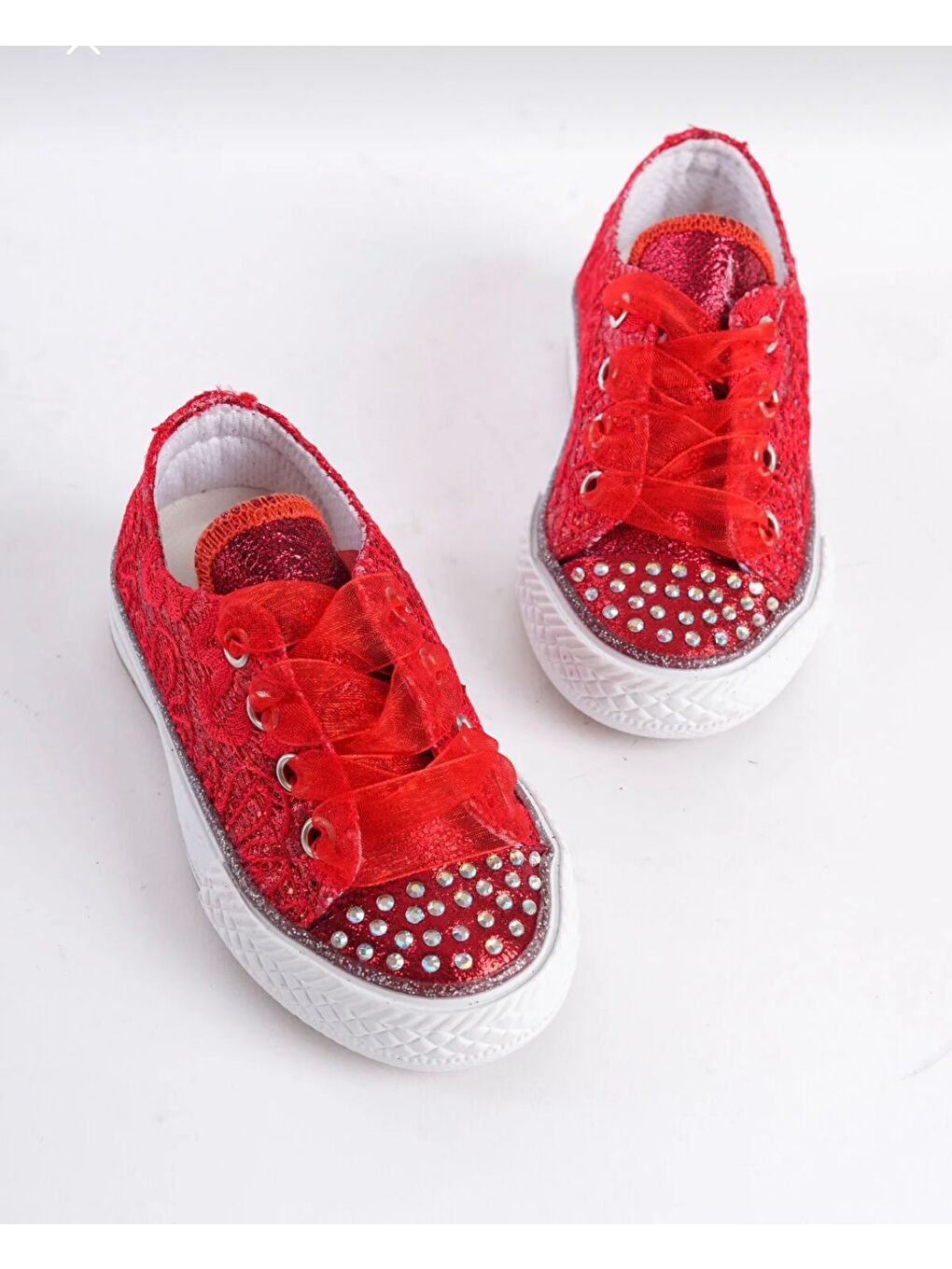 Kırmızı TAŞLI BAGCIKLI KIRMIZI ORTOPEDİK KIZ  ÇOCUK AYAKKABI 21-30 IŞIKLIDIR-1