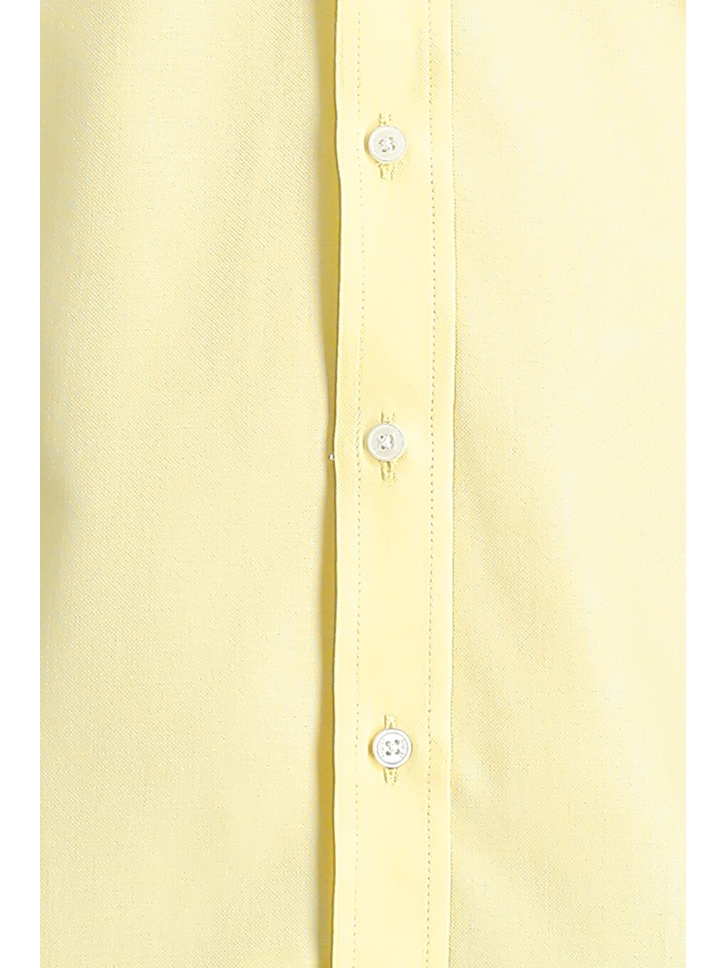 Sarı Uzun Kol Regular Fit Oxford Pamuk %100 Pamuk Gömlek-2