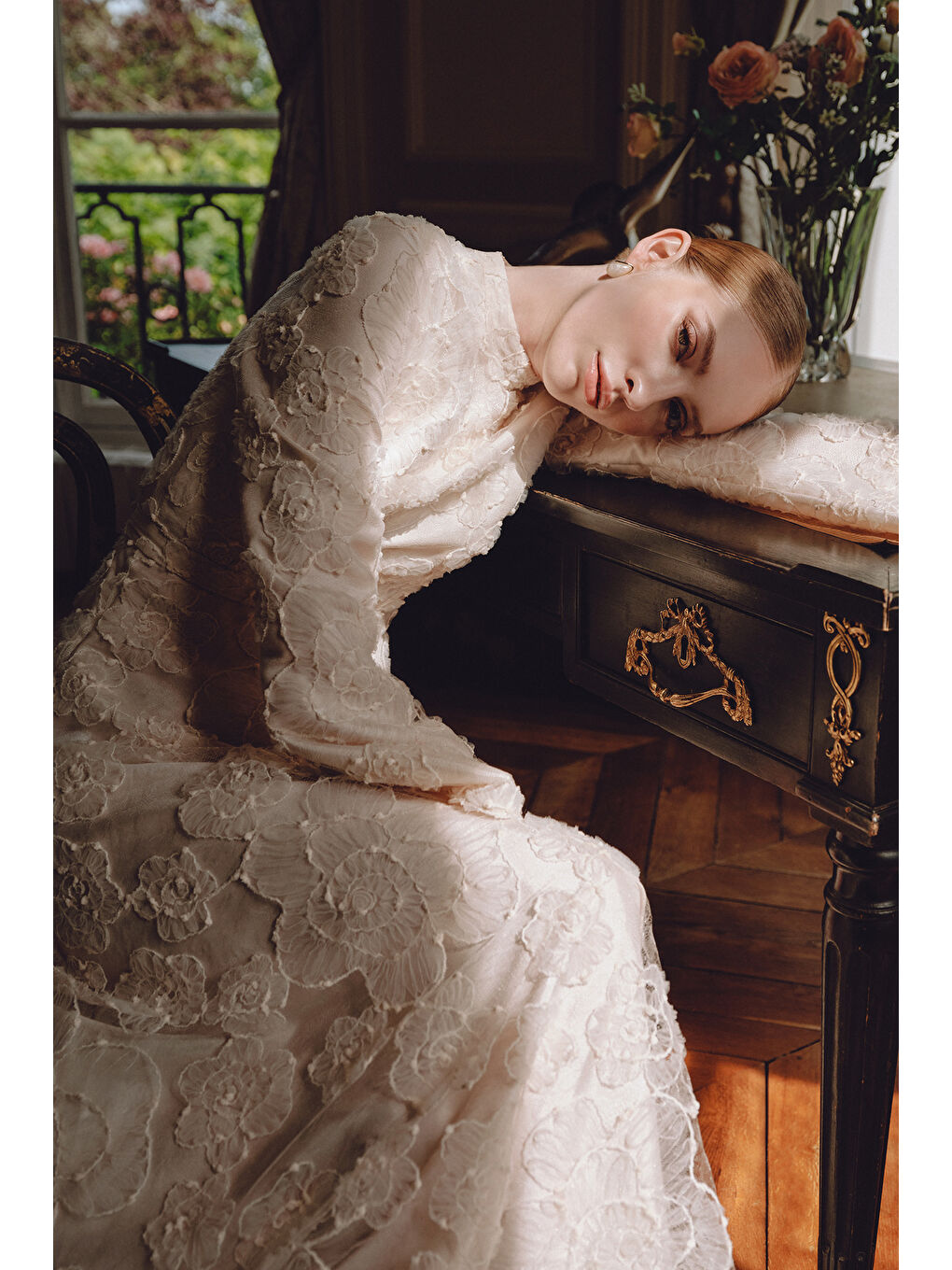 Brıdgerton Abiye Elbise Ekru-1