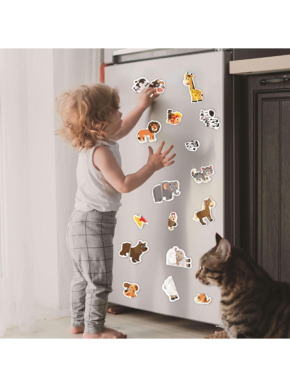 Yükselen Zeka Karışık İlk Magnet Puzzle Bebek (12-36 Ay) - 3