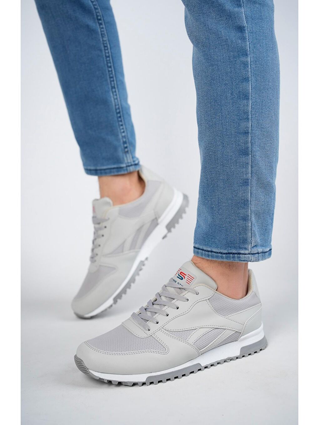 Gri Blake Unisex Ortopedik Günlük  Yürüyüş Koşu Sneaker Spor Ayakkabı-4