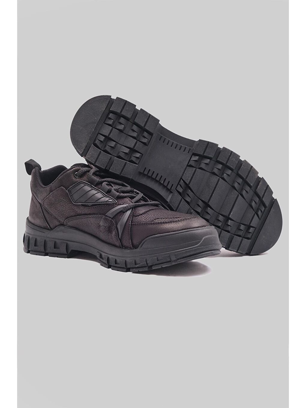 Siyah Savor Life Erkek Hakiki Nubuk Deri Casual Ayakkabı-2