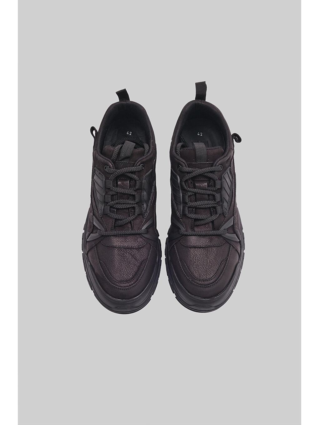 Siyah Savor Life Erkek Hakiki Nubuk Deri Casual Ayakkabı-4