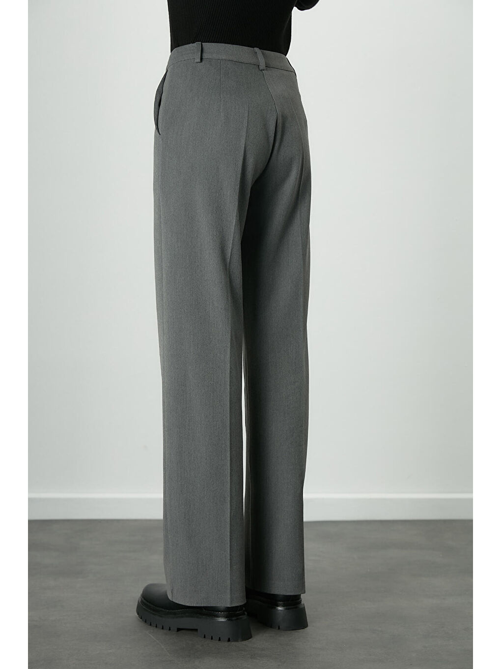 Premium Straight Pantolon Gri-6