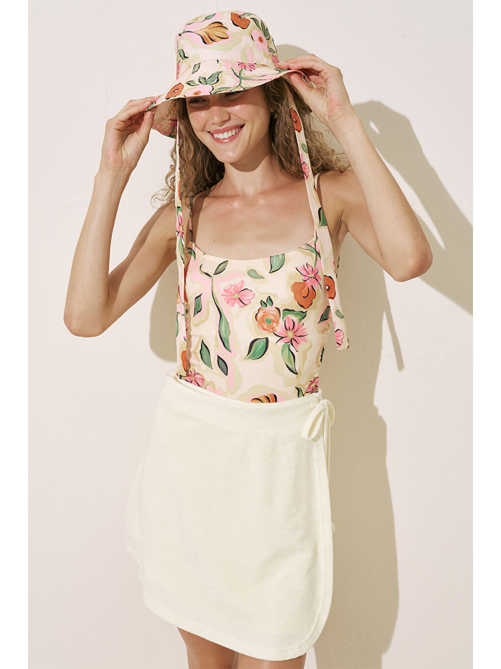 Bej Havlu Pareo Etek Vanilya-1