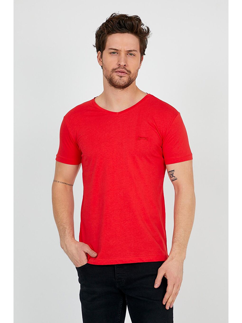 SLAZENGER Mercan SARGON Erkek T-Shirt Mercan - 1