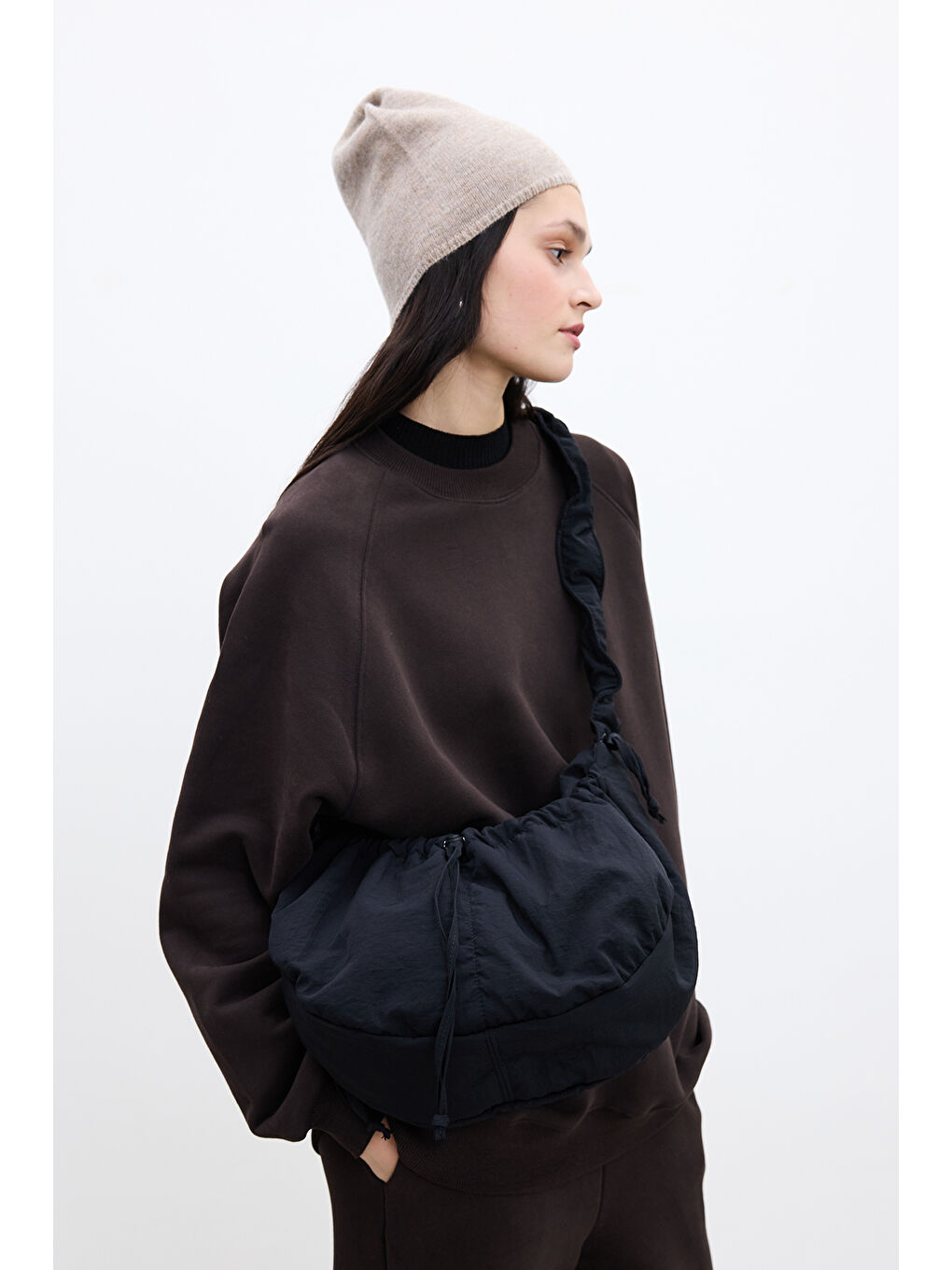 Enya Torba Cepli Çapraz Çanta Siyah-2