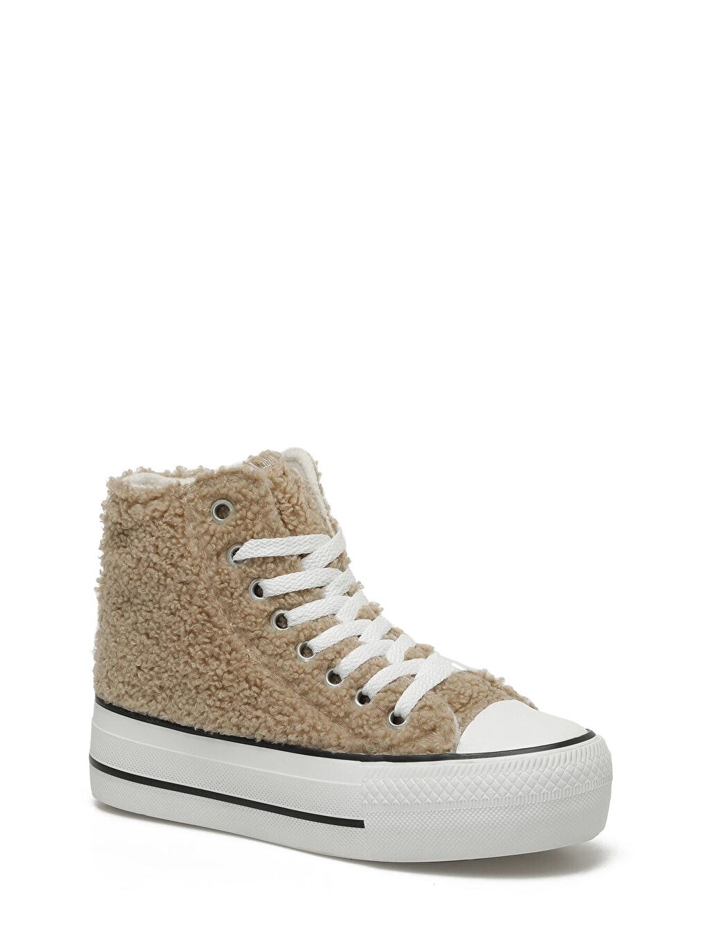 Bej 23K-267 3PR Vizon Kadın Sneaker Bot-1