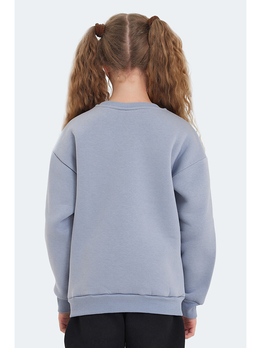 LONE Unisex Çocuk Taş Gri Sweatshirt-1