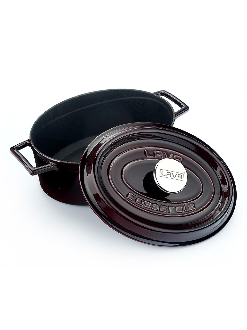 Mor Oval Tencere Döküm Demir Yekpare Kulplu Premium Serisi Ölçü 21x27cm.-2