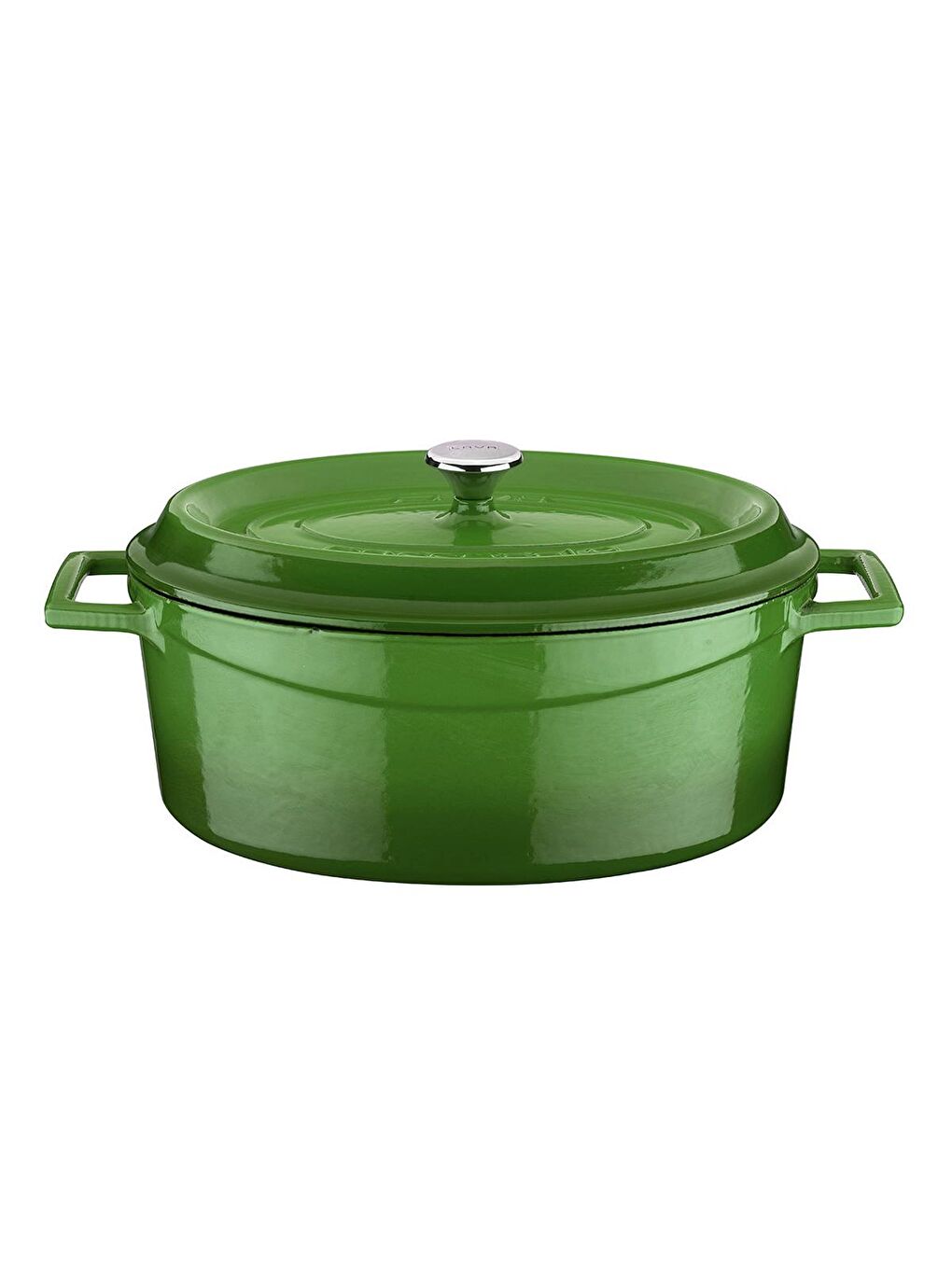 Yeşil Oval Tencere. Trendy Serisi Ölçü 21x27cm.