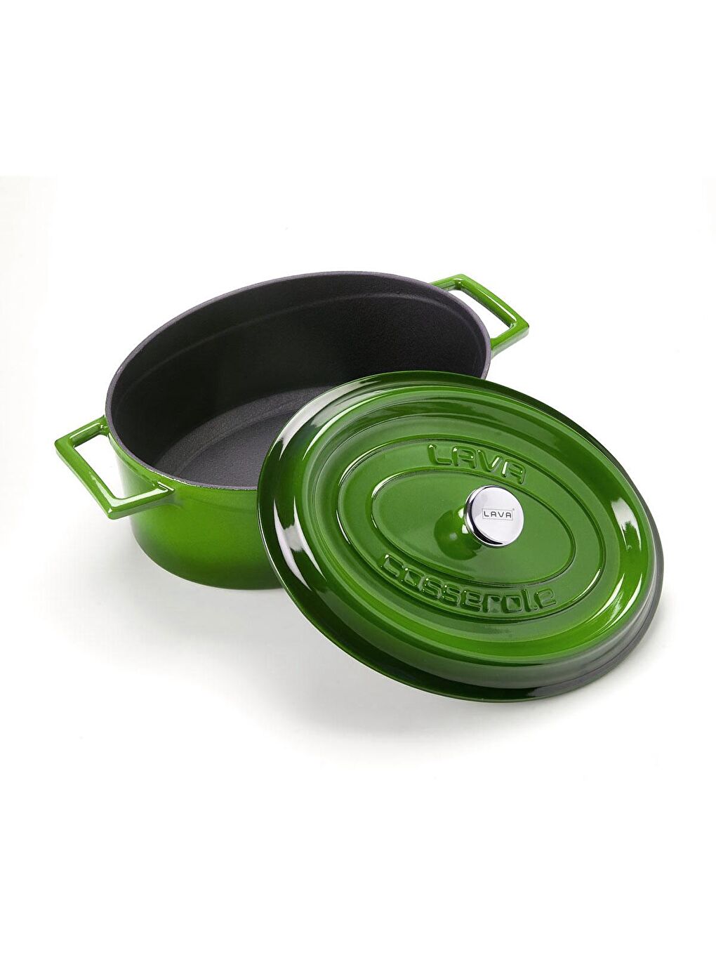 Yeşil Oval Tencere. Trendy Serisi Ölçü 21x27cm.-1