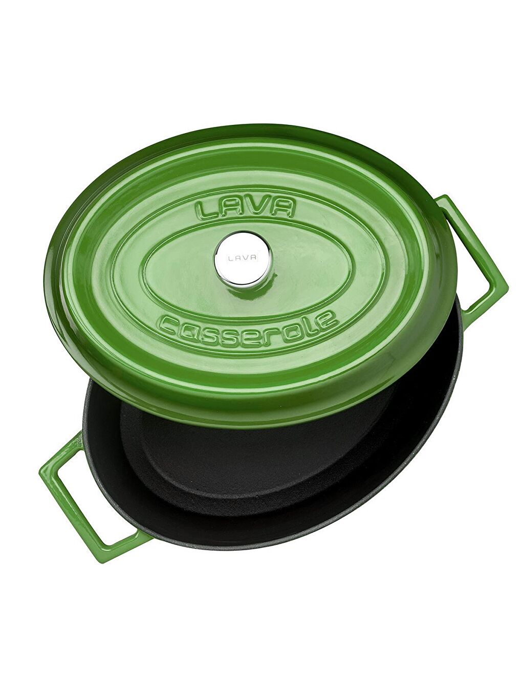 Yeşil Oval Tencere. Trendy Serisi Ölçü 21x27cm.-2