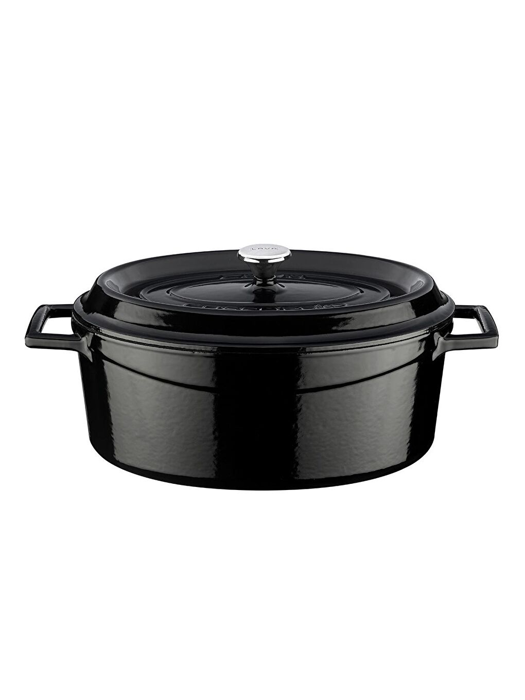 Siyah Oval Tencere. Trendy Serisi Ölçü 21x27cm.