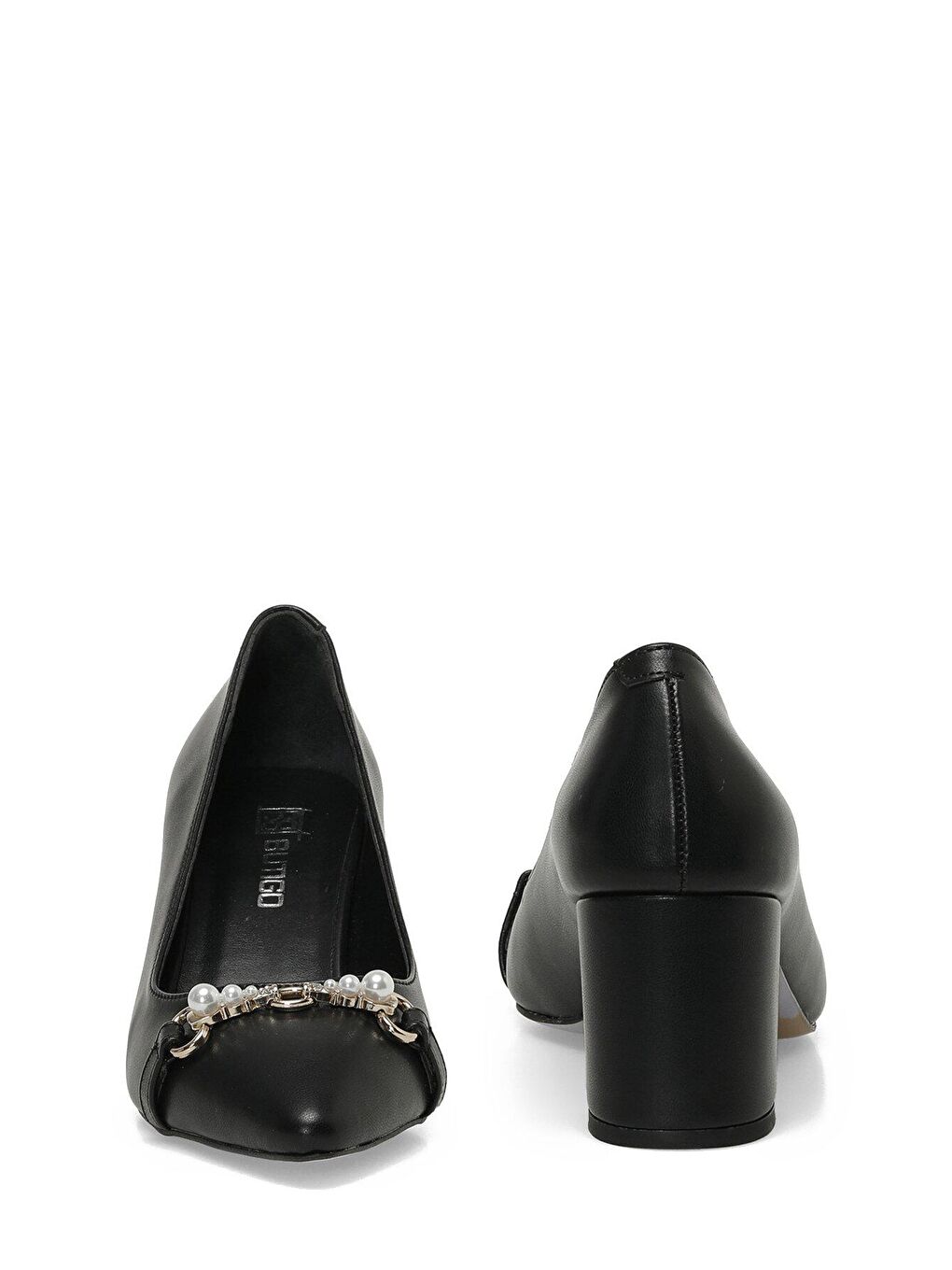 23K-117 3PR Siyah Kadın Topuklu Ayakkabı-4