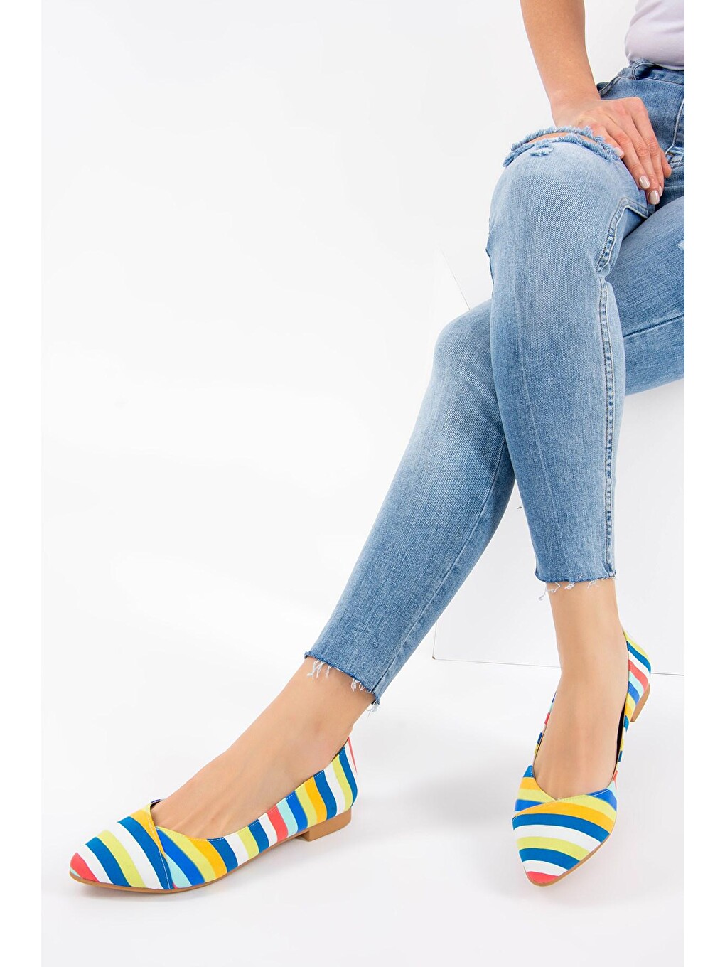 Karışık Renkli Kadın Babet F726803204