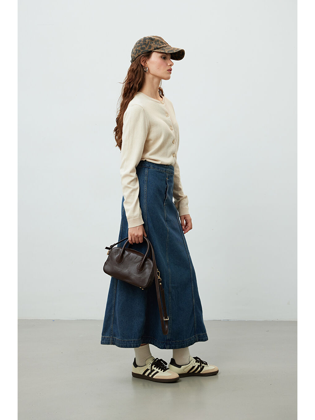 Anvelop Denim Etek Mavi-2