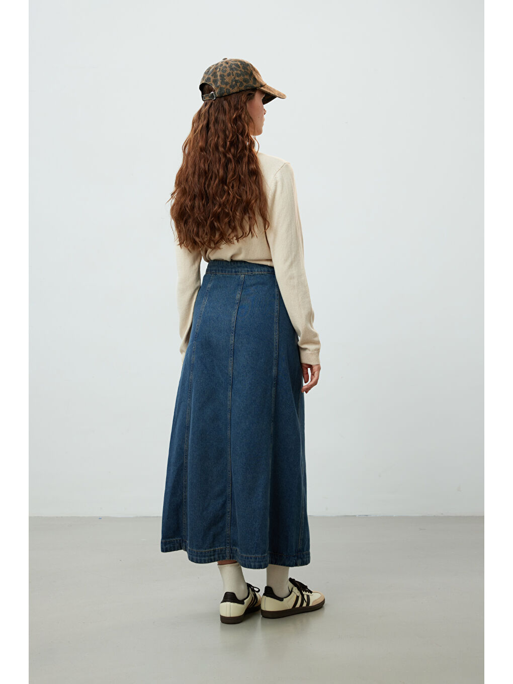 Anvelop Denim Etek Mavi-4