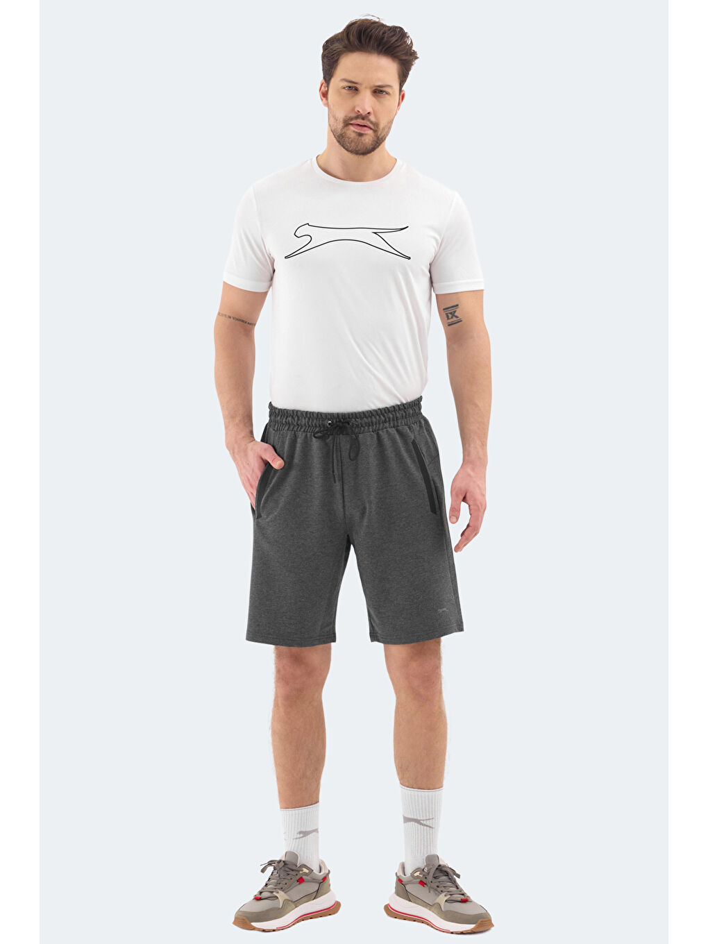 RAYAN Erkek Cepli Antrasit Şort-3