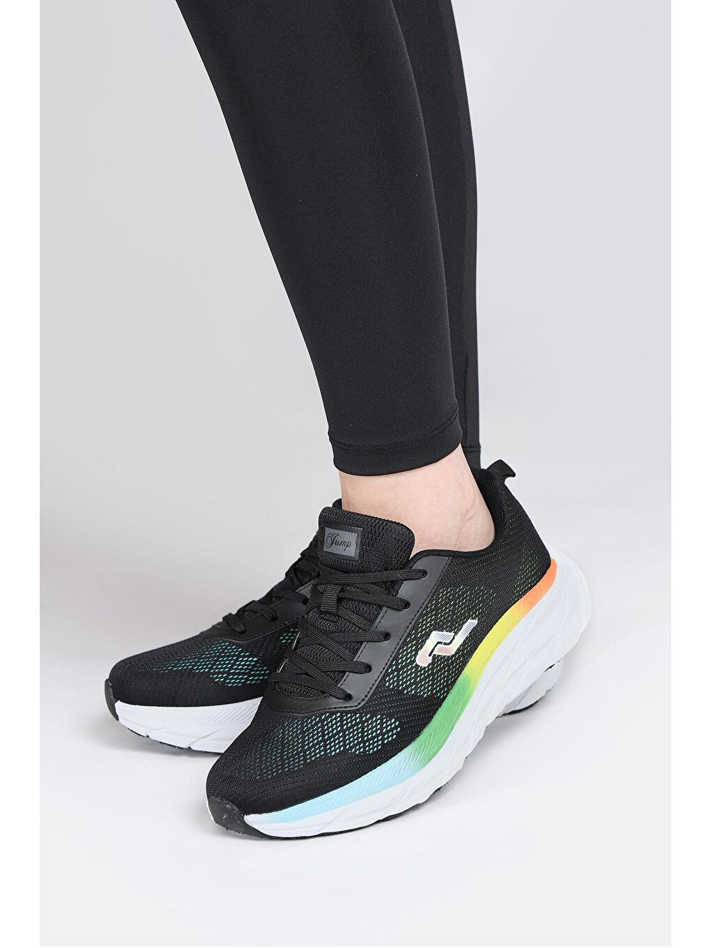 28052 Siyah - Beyaz Kadın Sneaker Günlük Spor Ayakkabı-2