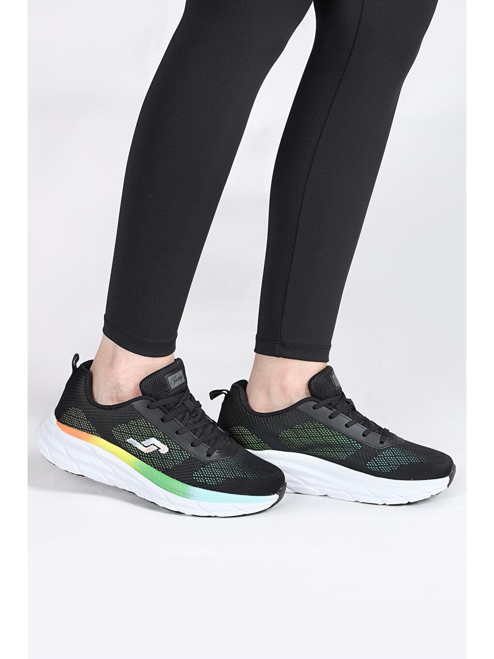 28052 Siyah - Beyaz Kadın Sneaker Günlük Spor Ayakkabı-3