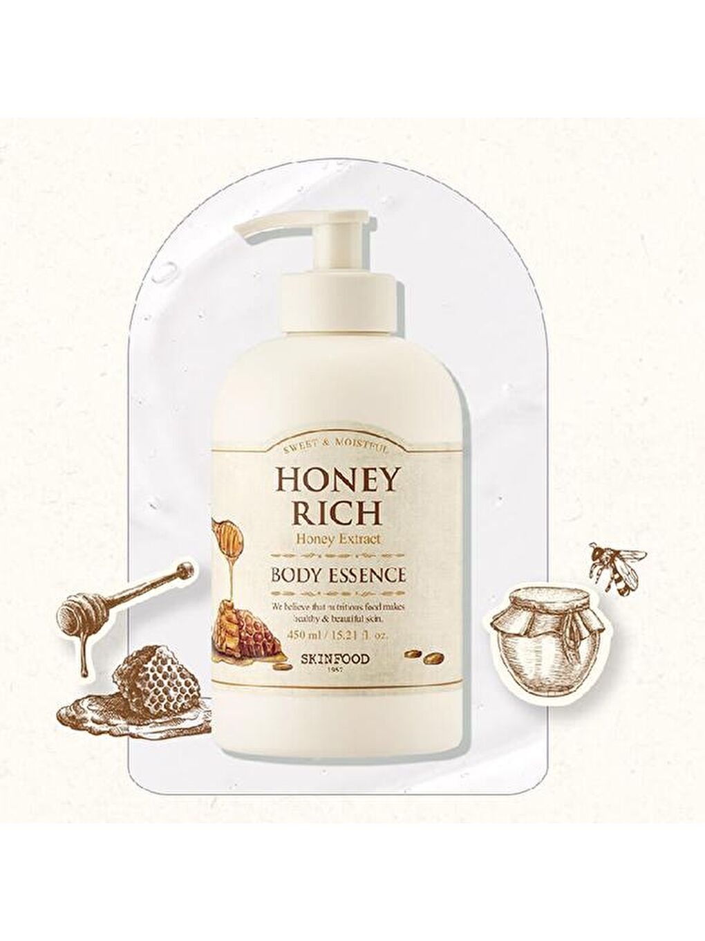 Skin Food Şeffaf Honey Rich Body Essence 450ml - 3