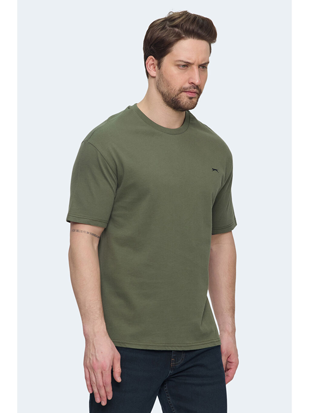 VELLAMO Erkek Haki Tişört-2