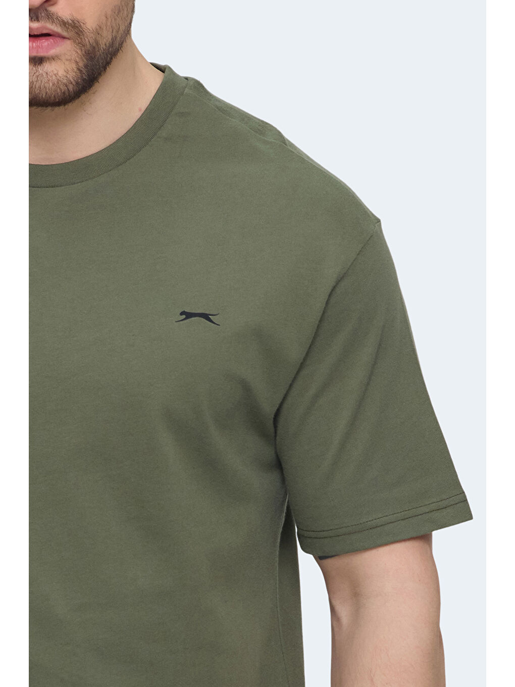VELLAMO Erkek Haki Tişört-5