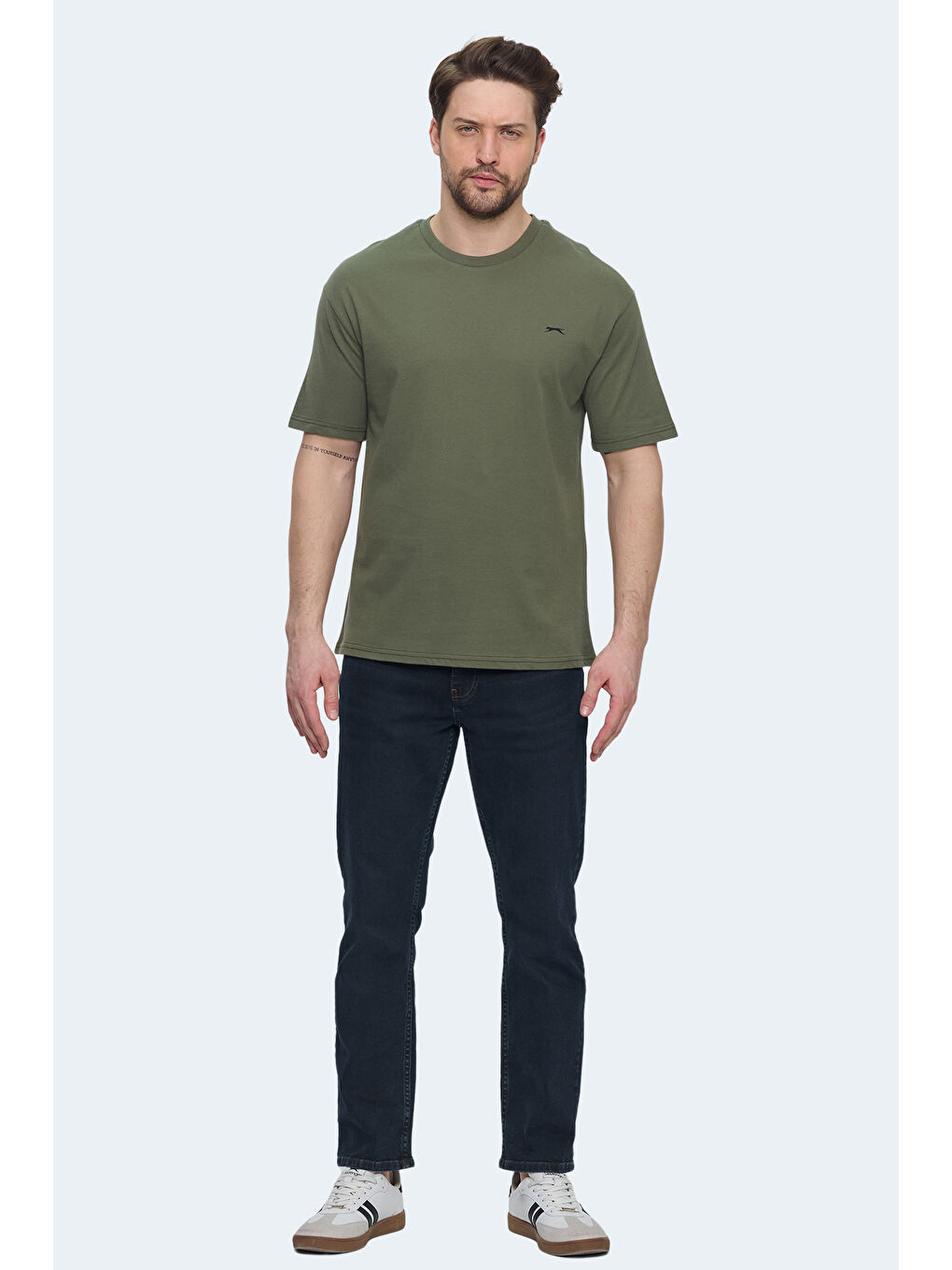 VELLAMO Erkek Haki Tişört-6