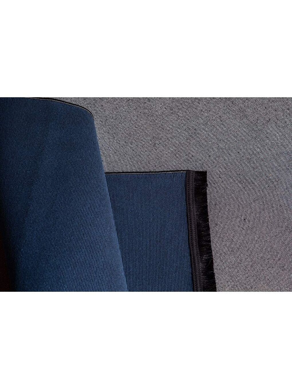 Lacivert Saçaklı Dokuma Kilim 120x180 Petrol Mavi-2