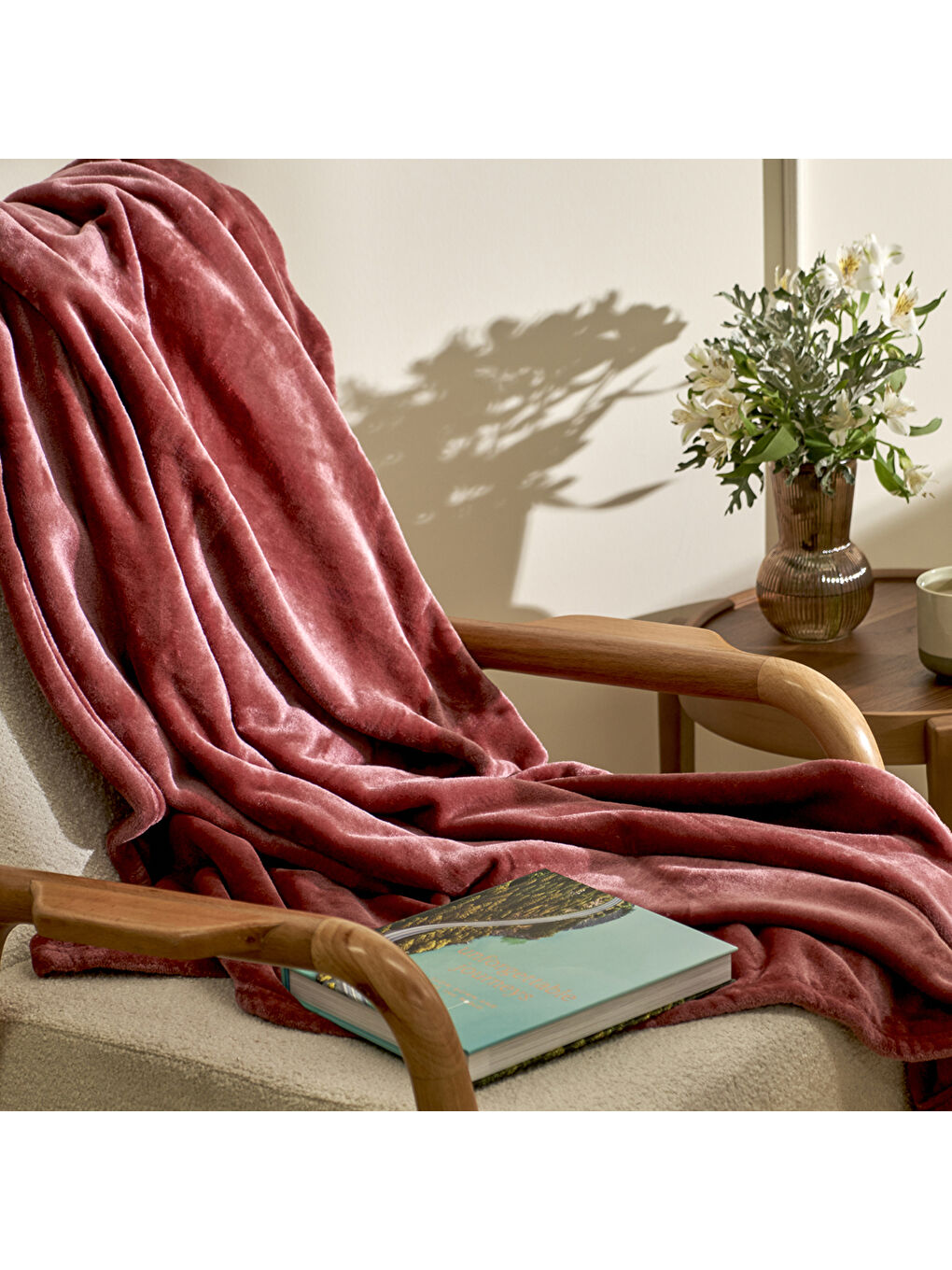 Pembe Shelly Wellsoft Tv Battaniyesi Rose (140x190 cm)