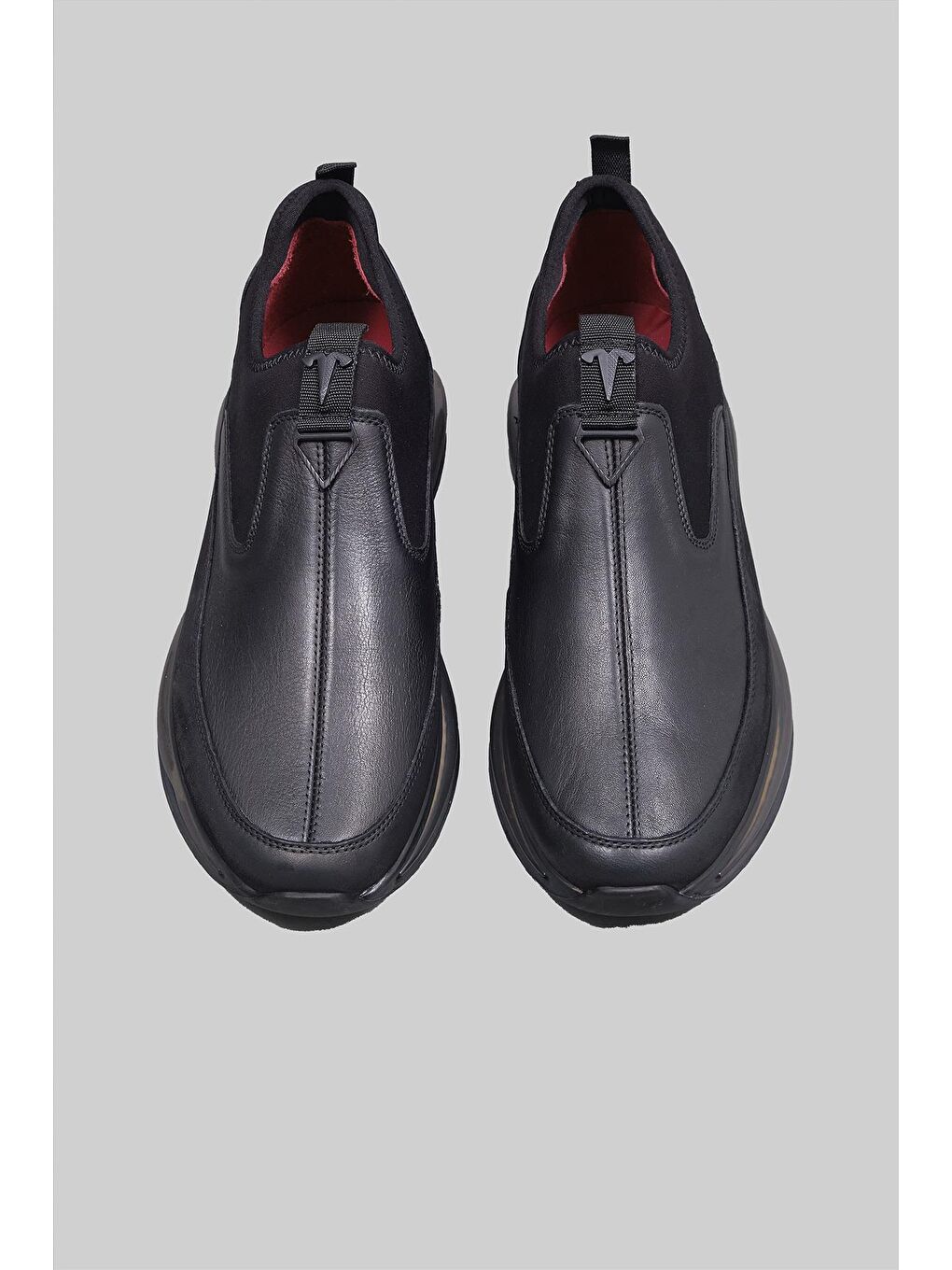 Siyah Beatrice Hakikii Deri Günlük Ayakkabı Sneaker Erkek-3