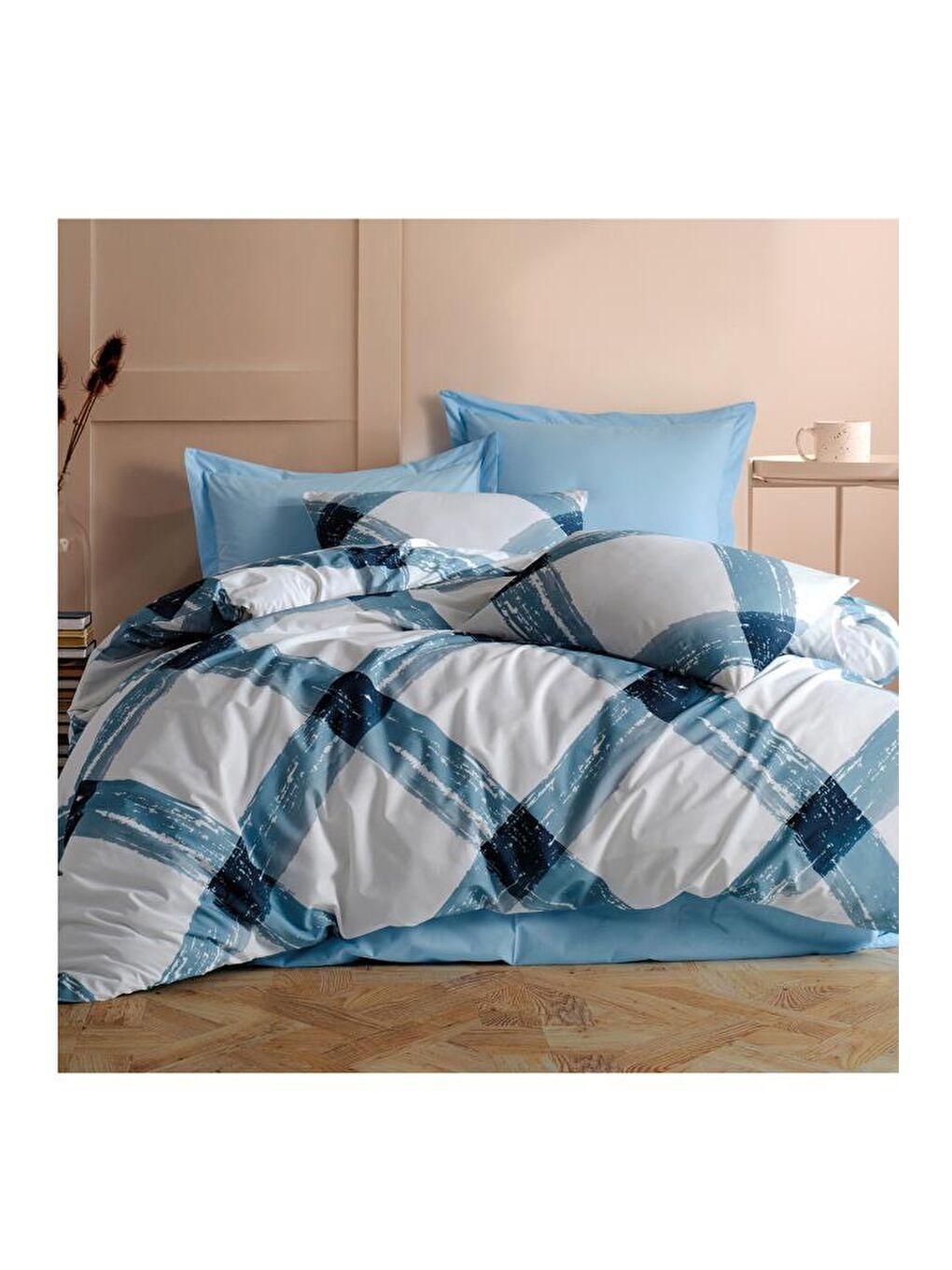 Andri Çift Kişilik Nevresim Takımı Mavi-1