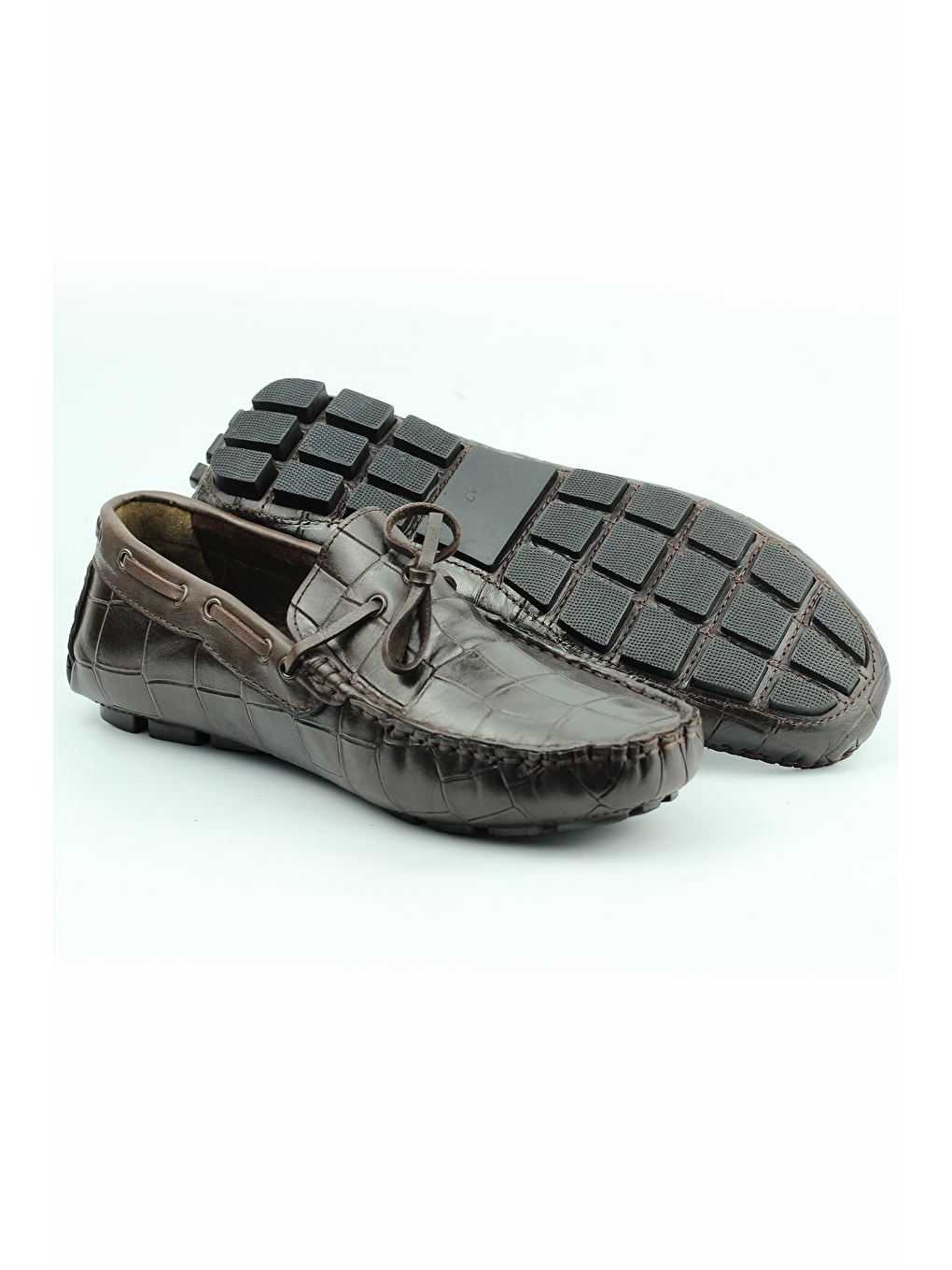 Kahverengi Serdar Yeşil Meazza Hakiki Deri Günlük Ayakkabı Erkek-2