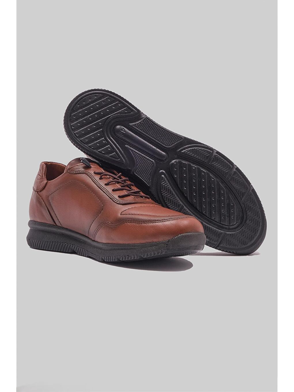 Kahverengi Soft Cloudy 3703 Hakiki Yumuşak Deri Ve Rahat Günlük Ayakkabı Erkek-2