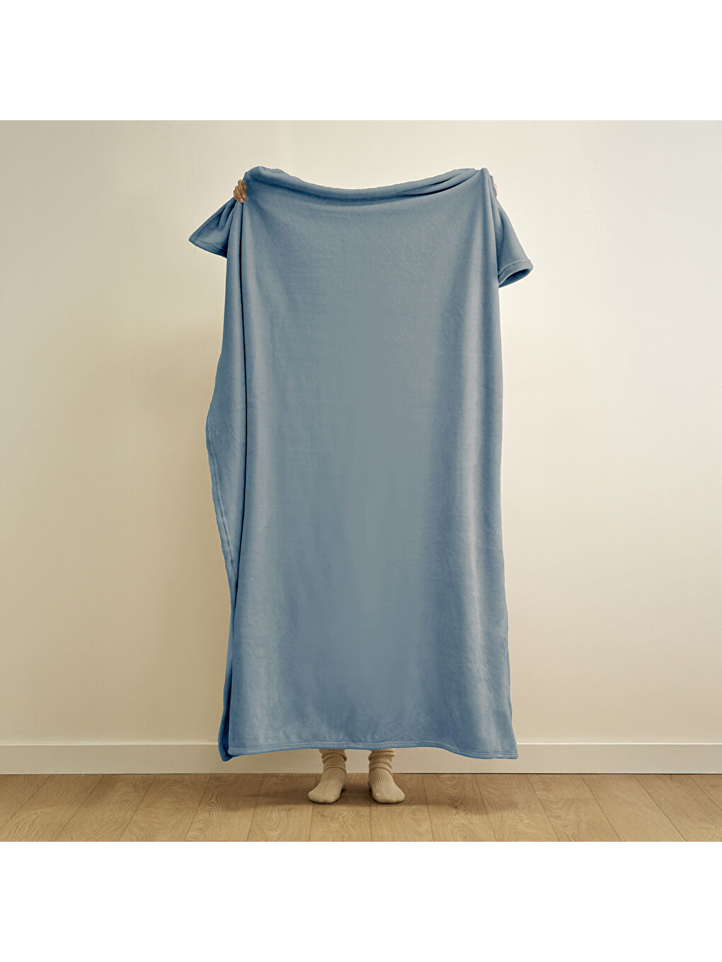 Shelly Wellsoft Tv Battaniyesi Mavi (140x190 cm)-3