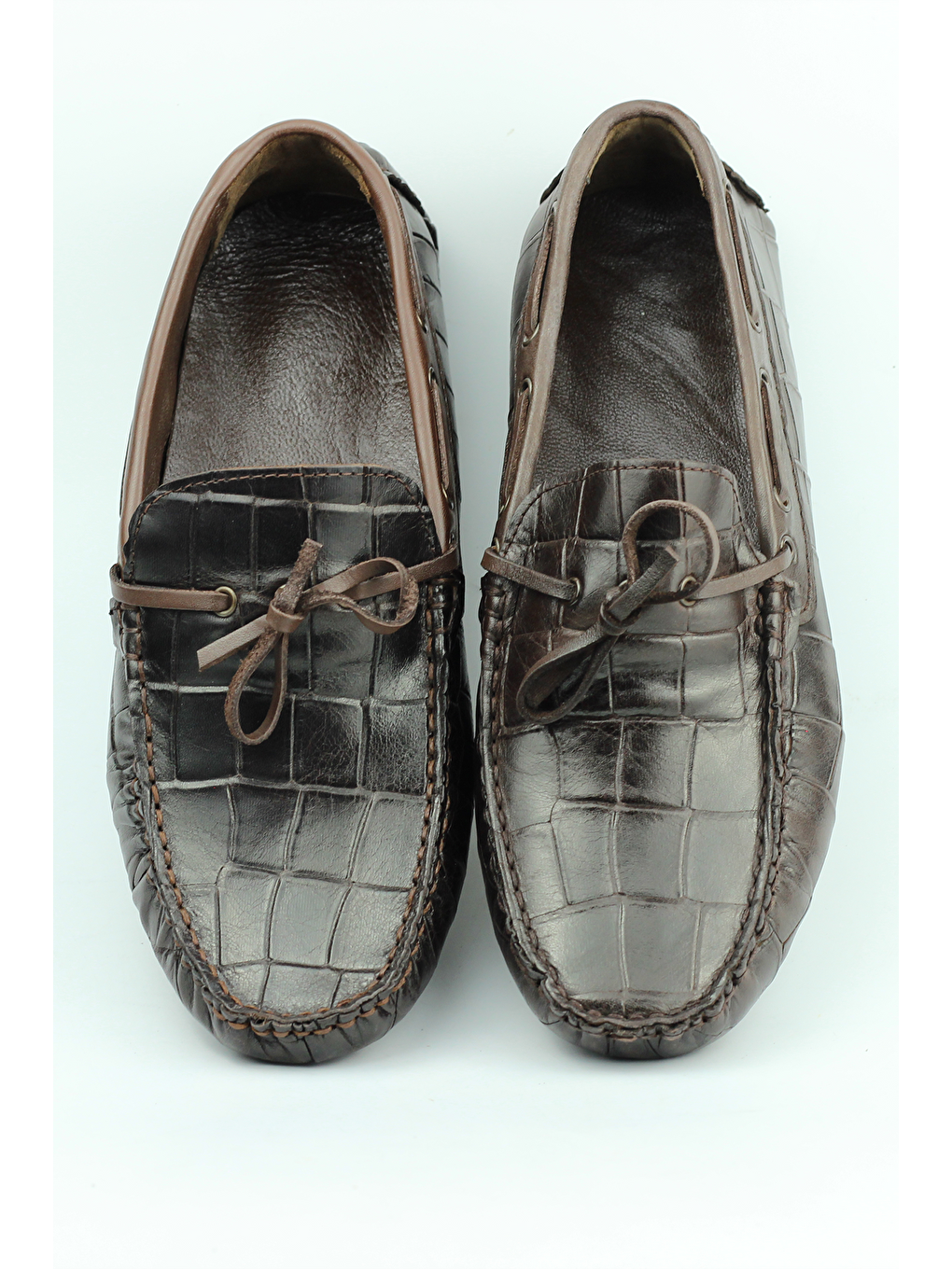 Kahverengi Serdar Yeşil Meazza Hakiki Deri Günlük Ayakkabı Erkek-3