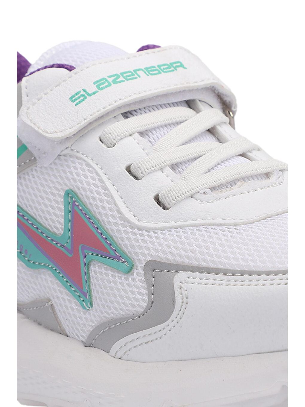 KAORU IN Kız Çocuk Cırt Cırtlı Beyaz / Lila Sneaker-3