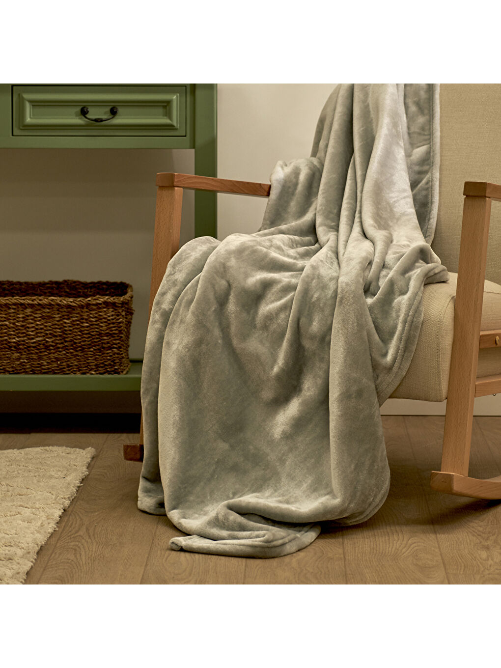 Shelly Wellsoft Tv Battaniyesi Açık Gri (140x190 cm)