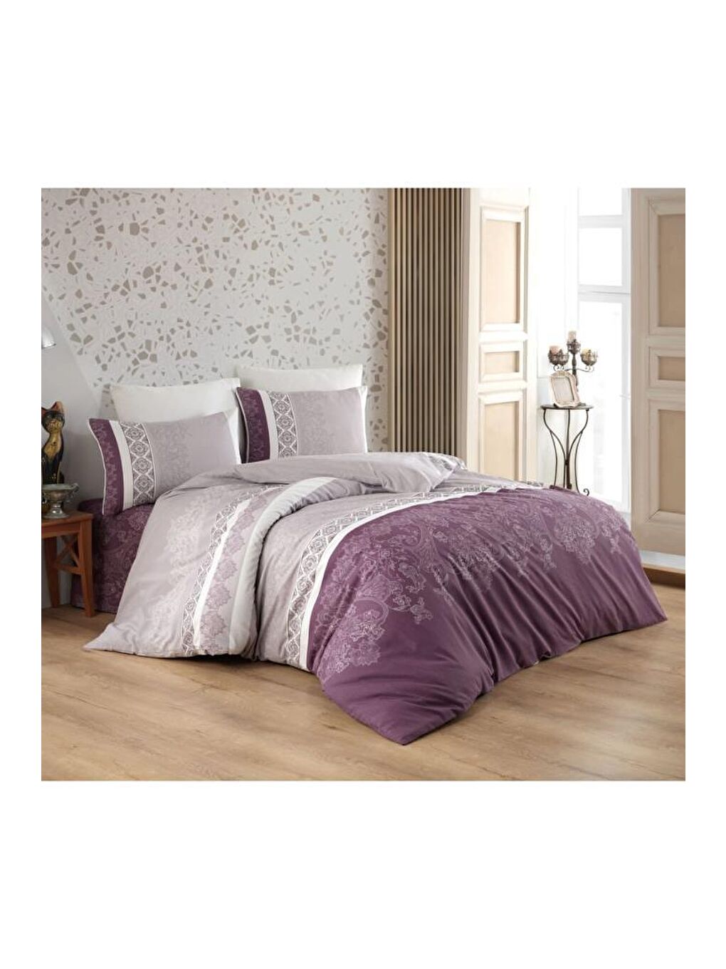 Karışık Tonya Tek Kişilik Nevresim Takımı-1