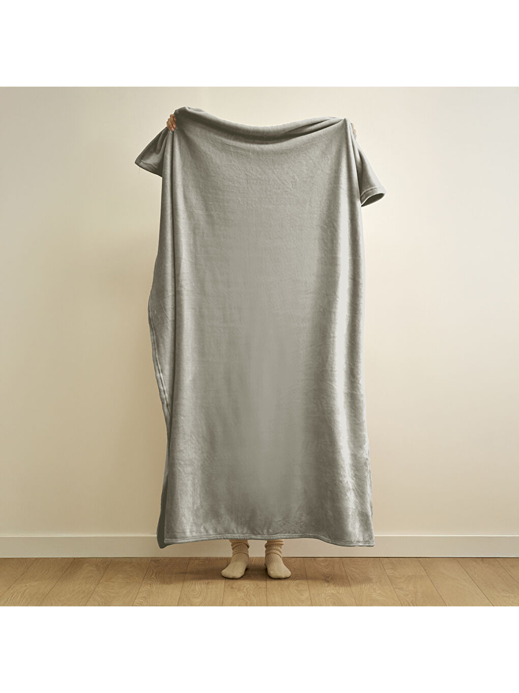 Shelly Wellsoft Tv Battaniyesi Açık Gri (140x190 cm)-3