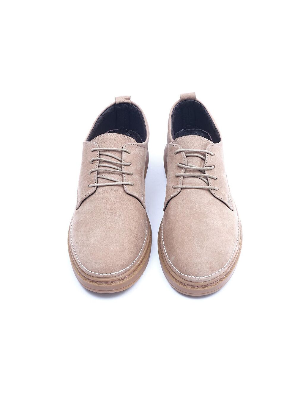 Bej Serdar Yeşil Giarre Erkek Hakiki Nubuk Deri Günlük Ayakkabı-3